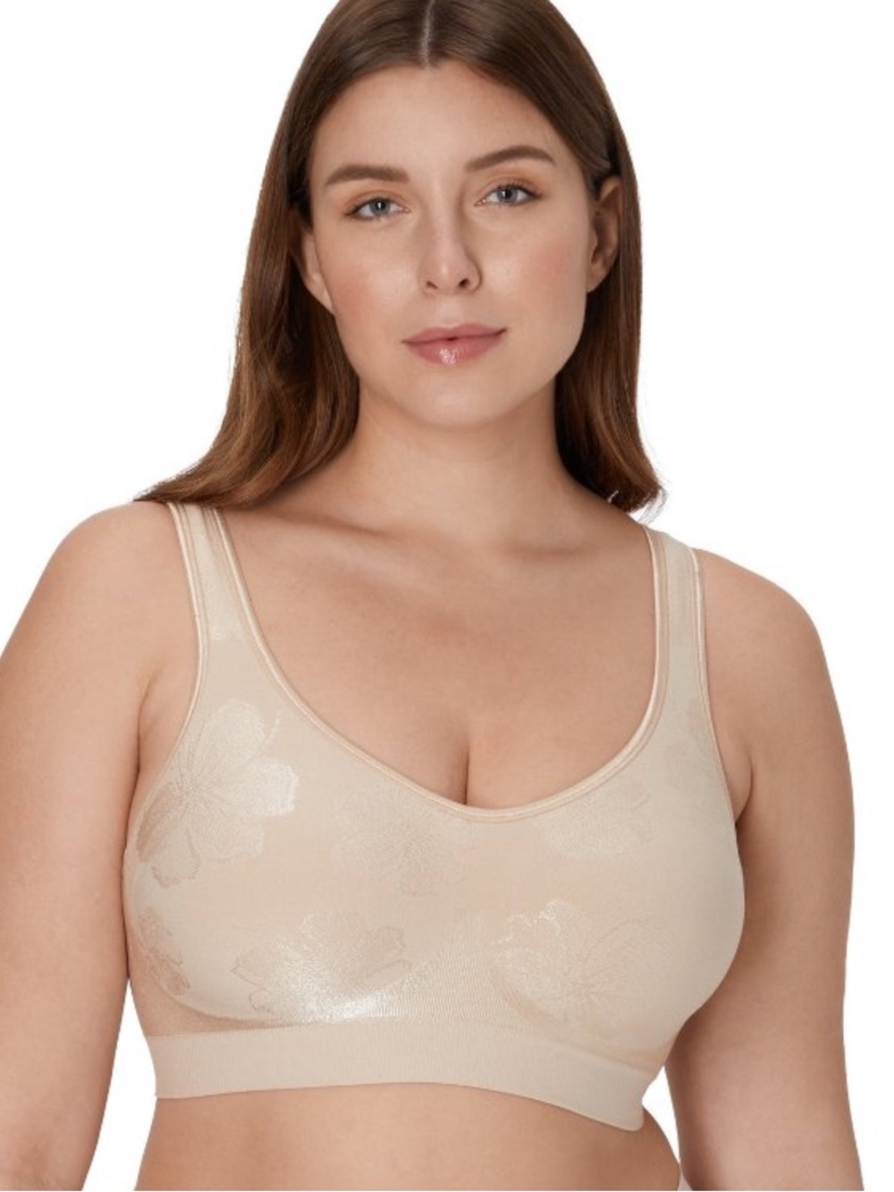 Bali Nude Floral Wireless Comfort Bra